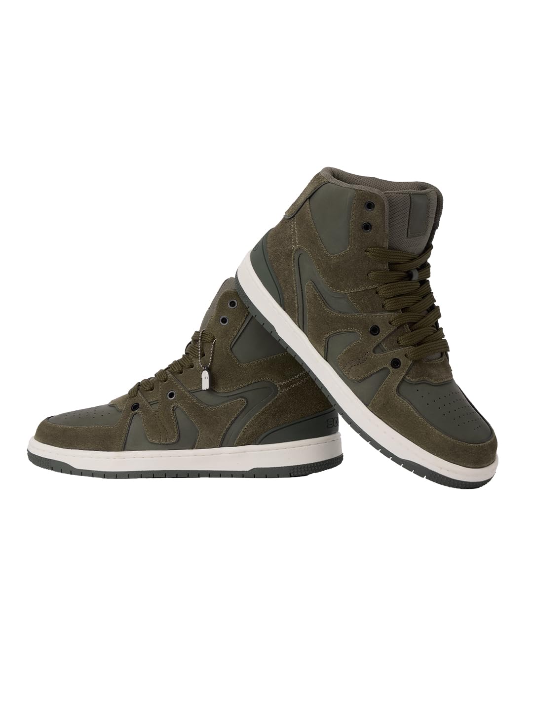 The Souled Store Urban Blaze: Olive Men and Boys Lace Up High Top Sneakers (B0DH8CM9YP) Amazon Price History, Amazon Price Tracker