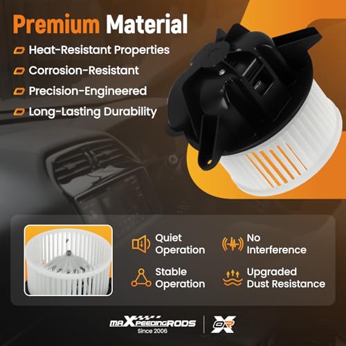 Image of maXpeedingrods HVAC Blower Motor Assembly with Fan Cage 700095 Fit for Jeep Grand Cherokee 1997-2001, for Jeep Wrangler 1997-2001# 4886150AA 3010234 PM6002 CH3126112