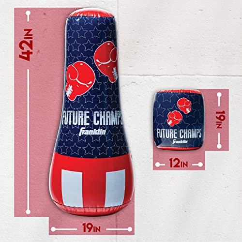 Franklin Sports Inflatable Punching Bag & Glove Set - Future Champs - 42 x 19 x 19 inches - image 3