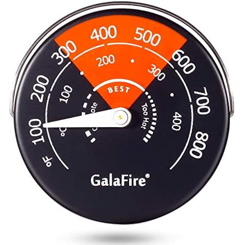 Magnetic Stove Thermometer Monitor Temperature from 100-800°F(40-425°C) to Avoid Stove Fan Damaged by Overheat Cover