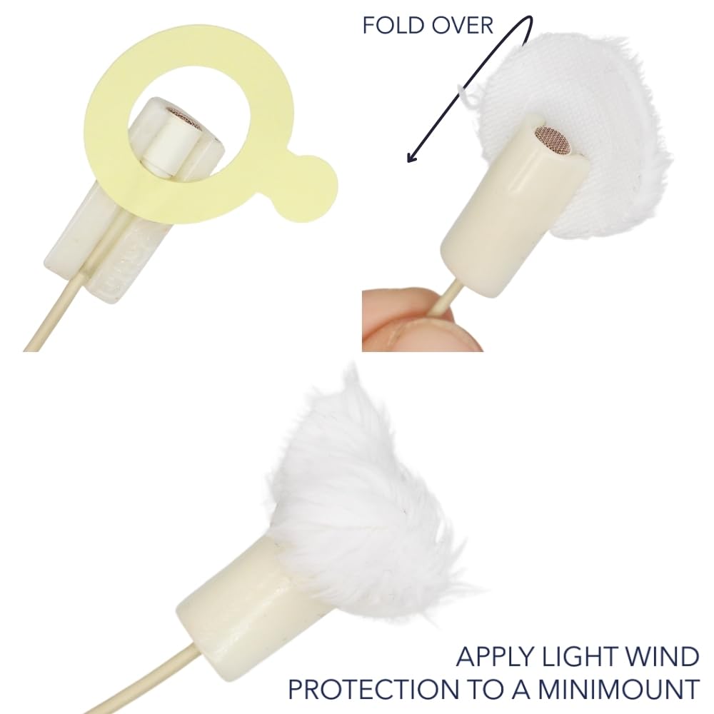 URSA Straps Plush Circles - 5mm length short fur LAV covers. Reusable & Super Soft. 25mm Diameter (9x, MultiPack)