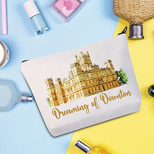 WZMPA TV Show Cosmetic Makeup Bag TV Show Fans Gifts Dreaming Of Downton Zipper Pouch For Women Girls (Dream Downton) - Image 3