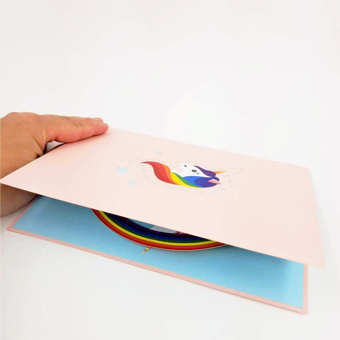 ☆グリーティングカード 立体バースデーカード ポップアップ ユニコーン 楽天市場】グリーティングカード 立体 ポップアップ ユニコーン 夢 星