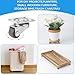 GNYOHUA 8Pcs Small Caster Wheels, 1/2inch Mini Swivel Caster Wheels, Low Profile Self Adhesive Plate Casters Rollers for Furniture,Kitchen Appliances, Light-Duty Projects, Planters,Tray