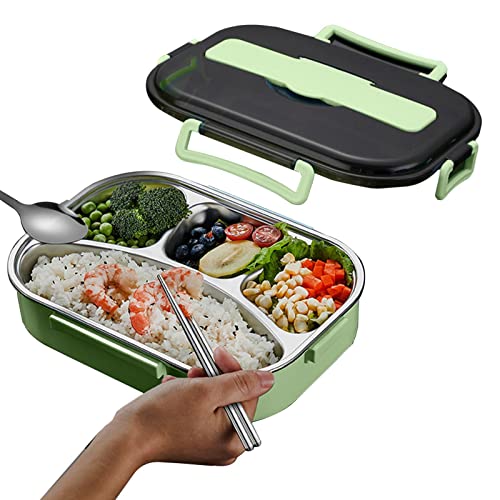 Comparativas de Cajas contenedoras - los mas comprados. 37 A/R Almuerzo Box Adulto - Cajas de Aislamiento con Gran Capacidad - Contenedores de Alimentos de Acero Inoxidable Estudiantes, Aptos para microondas