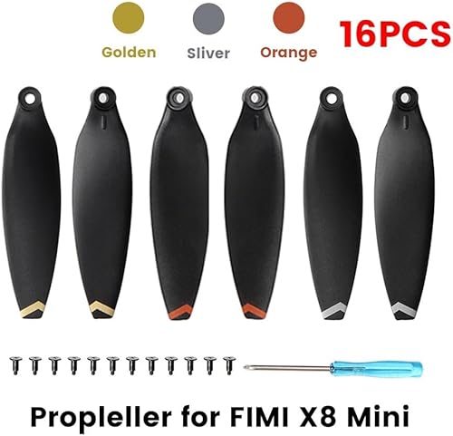 Miniatura 2 de SeiZed 816 piezas de repuesto para hélices de dron, hélice CWCCW de liberación rápida para accesorios FIMI X8 Mini (Color blanco Combo 2)
