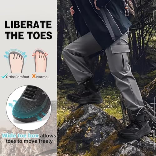 Women's Orthopedic Trail Running Shoes: Comfortable Arch Support Plantar Fasciitis Orthotic Athletic Sneakers, Casual Flat Feet High Arch Tennis Walking Work Hiking Shoes for Foot Heel and Pain Relief3