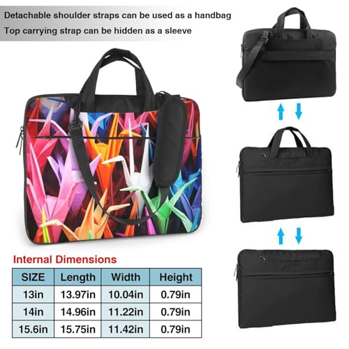 Bolso bandolera para laptop estilo origami miniatura 3