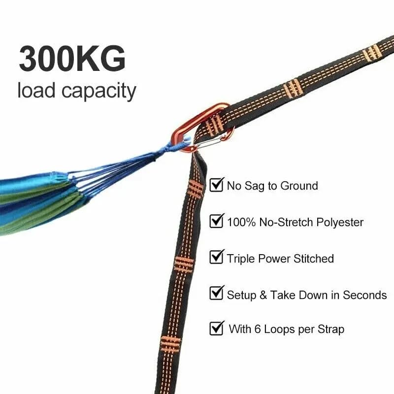 Hammock Straps 2 Pack Heavy Duty 2M - Image 4