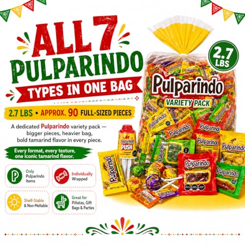 Pulparindo Dulces Mexicanos Bulk 2.7 lbs Mix miniatura 4