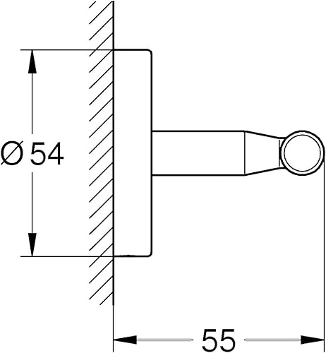 Miniatura 4 de GROHE 40461001 BauCosmopolitan - Gancho para bata, color cromado Starlight