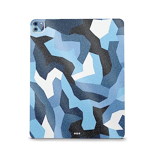 Image of MightySkins Carbon Fiber Skin Compatible with Apple iPad Pro 12.9 inch M2 6th Gen (2022) Full Wrap Kit - Sky Camouflage | Protective Durable Textured Carbon Fiber Finish | Easy to Apply | Made in The USA