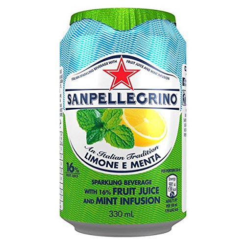 Sanpellegrino espumoso Las bebidas de frutas Limone E Menta 6 x 330 ml Lata (Pack de 4 x 6x330ml) Cover