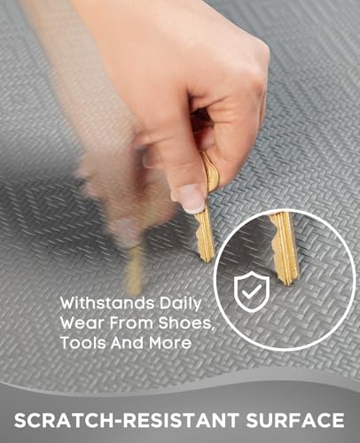 Image of Ophanie Kitchen Mats for Floor, 1 /2 Inch Thick, 20x32 Anti Fatigue Cushioned Mat,Kitchen Rugs,Waterproof,Comfort Ergonomic Standing Mat for Office,Home,Sink with 99+ Pairs of Anti-Slip Bottom Ridges