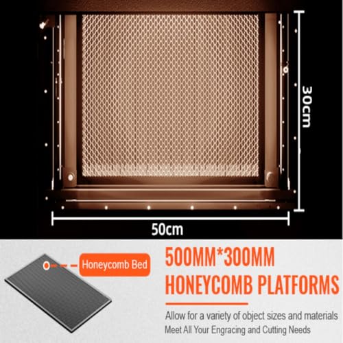 PEIXU Lasergraveermachine 50W CO2 Laser Graveermachine Werkgebied 500X300mm Lasergraveur Snijprinter Laser Engraver Snijden Poortwiel Voor Hout Acryl Leer - Afbeelding 5