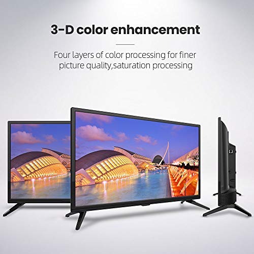 Image of SANSUI 24-Inch TV 720P Basic LED HD TV-S24 Flat Screen Television Built-in HDMI,USB,VGA,Earphone,Optical Ports - Refresh Rate 60Hz (2020 Model)