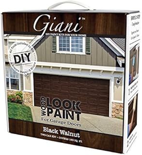Wood Look Paint Kit for Garage Doors (Black Walnut)