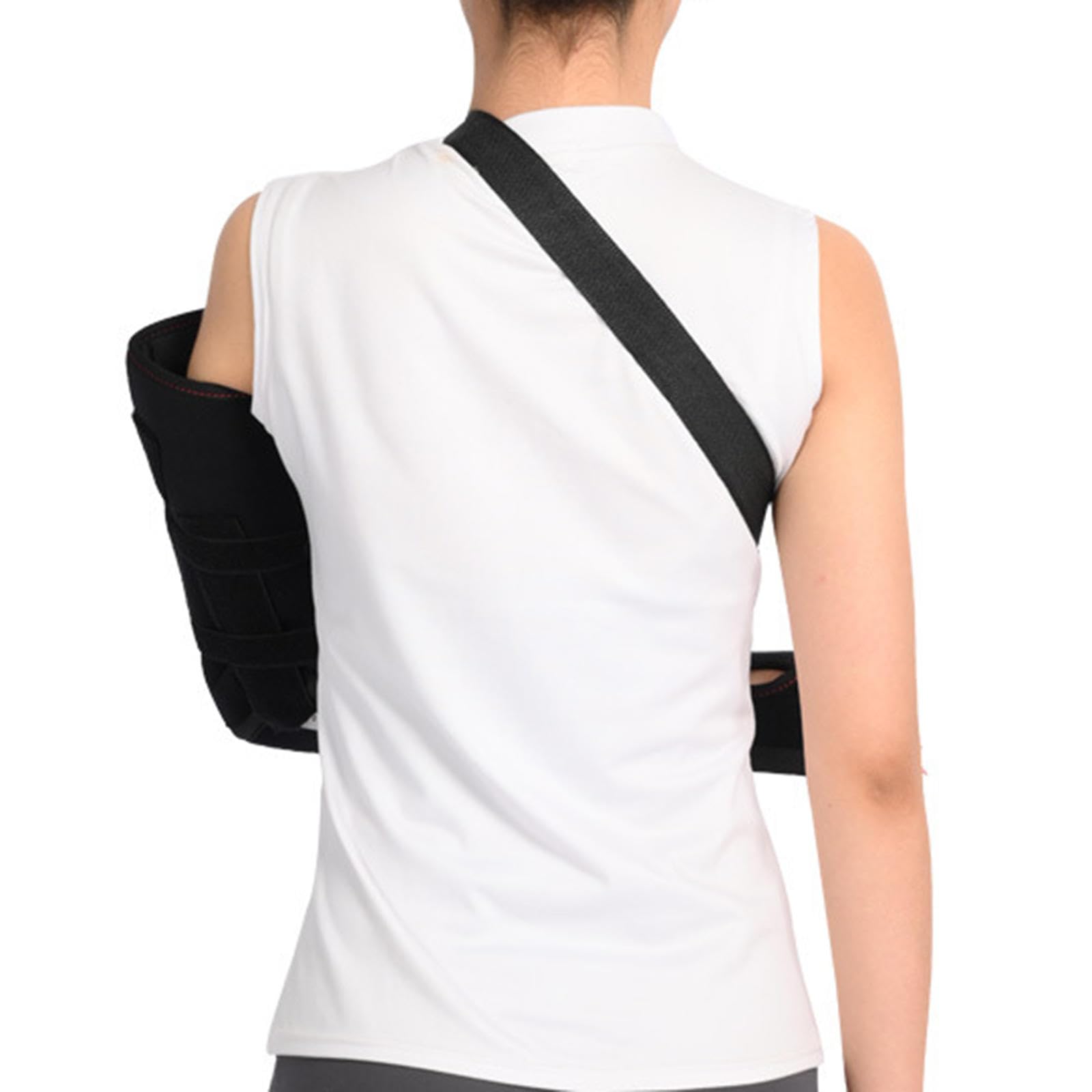 PopieL Tutore per Gomito Unisex con Cerniera Rom, Immobilizzatore per Stecca del Gomito Regolabile, Supporto in Lega di Alluminio per Gomito, Protezione del Gomito per Braccio Sinistro o Destro,L