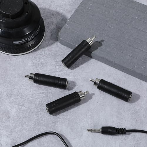 Adaptador 6.35mm a RCA Pack x4 miniatura 4