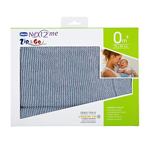 Couverture tricot en maille Chicco respirante pour réguler le sommeil de bébé