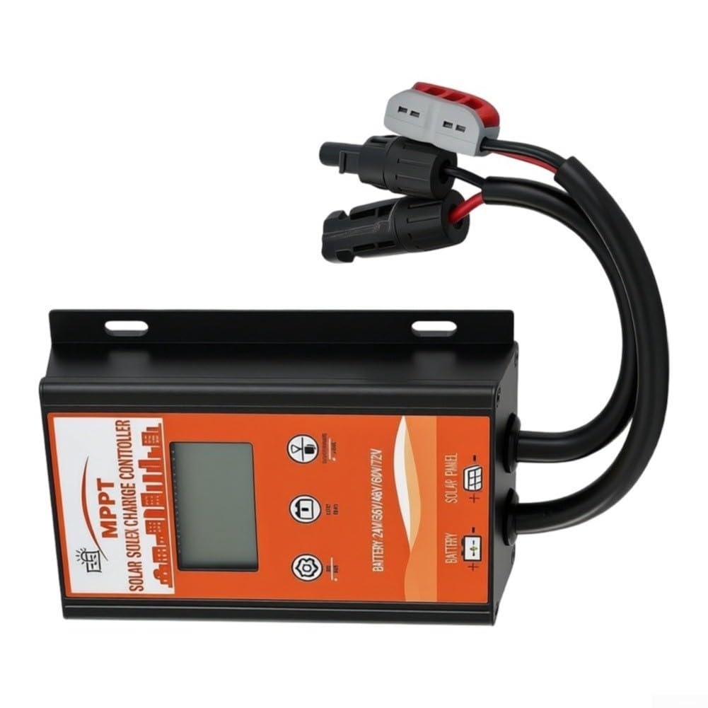 MPPT Regulador de carga solar, 500 W, 24 V-72 V, regulador de carga solar para caravana, barco, camping, pantalla LCD, resistente al agua