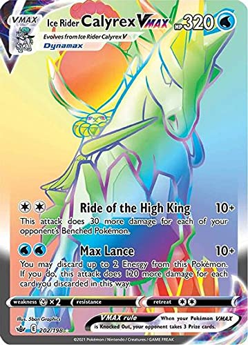 ポケモンカードゲーム Ice Rider Calyrex VMAX 203/198 Ice Rider Calyrex VMAX - 203/198 - Pokemon Card Chilling