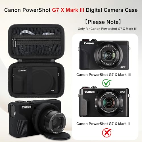 Funda rígida con cubierta de silicona para cámara Canon G7X Mark III miniatura 2