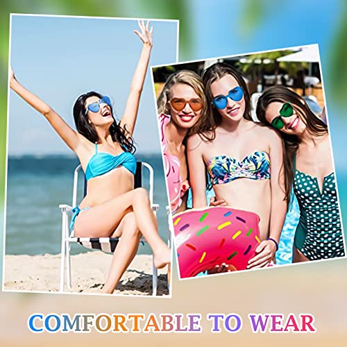 ENAIAH 10 paar glazen hartvormige hippiebril, hippie-hartvormige bril, retro kostuum, bril, hartvormige zonnebril… - Image 8