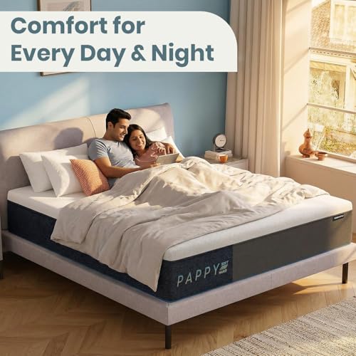 Image of ROMA PUF Pappy Dual Comfort Mattress | Anti Bacterial Mel Ion+ washabel Cover | Cooling Airwick 2D Layer | Ultimate Sleep Support | 7 Year Warranty (4 Inch, 72X72)