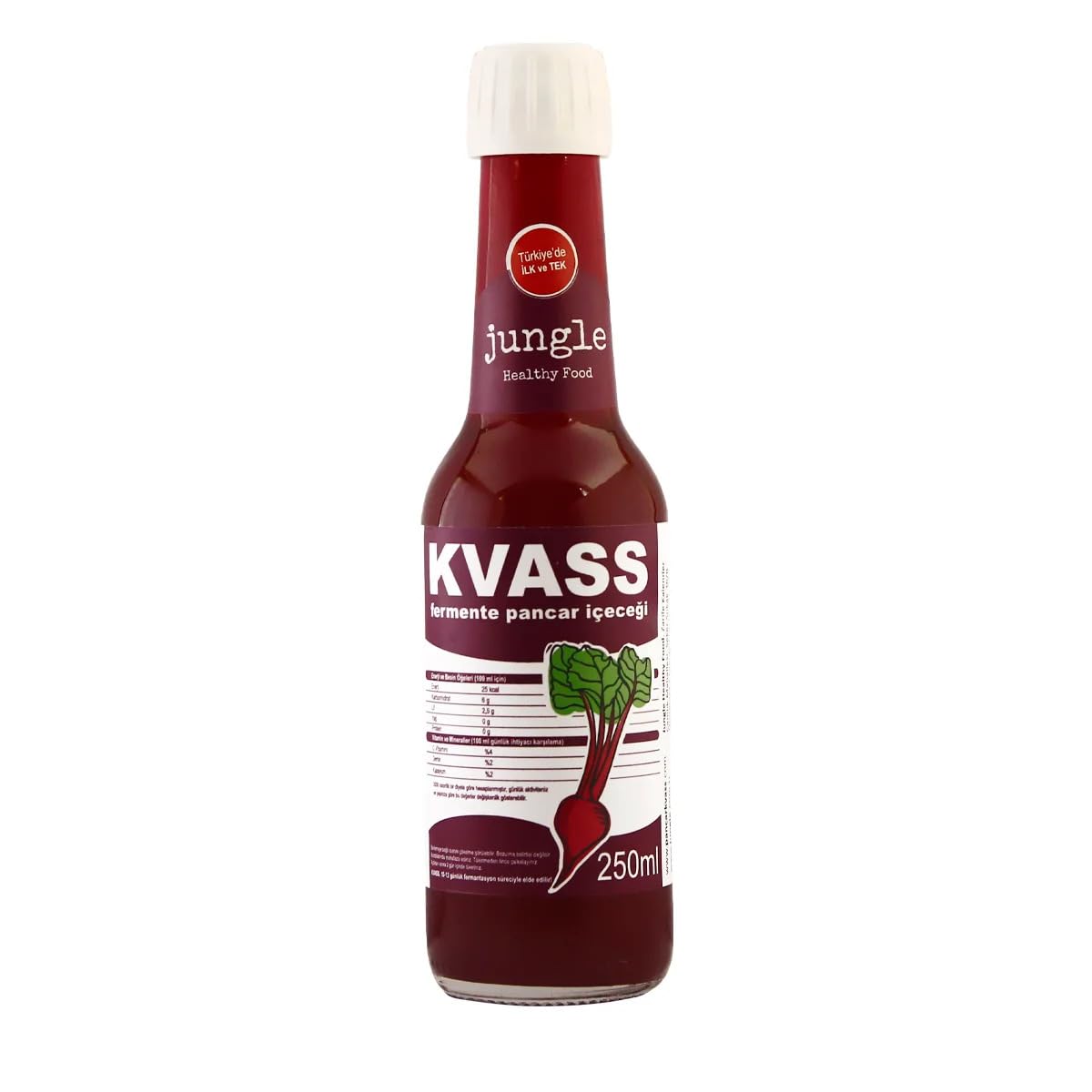 Jungle Healthy Food Sade Pancar Kvass 250 mililitre