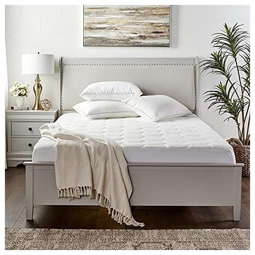 Zen Bamboo Ultra Soft Fitted Bamboo Mattress Pad - Premium Hypoallergenic Bamboo Mattress Topper with Honeycomb Cooling Technology - King White