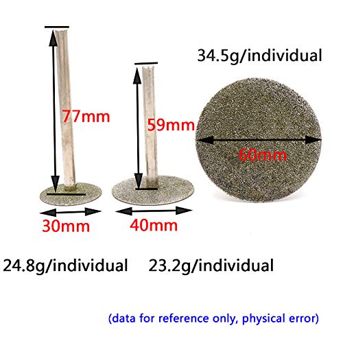 Cabezal de rectificado de diamante con vástago de 6 mm miniatura 4
