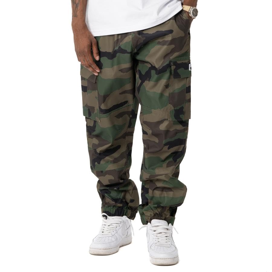 Amazon | [プロ クラブ] NYLON CARGO PANTS GREEN CAMO/グリーン カモ