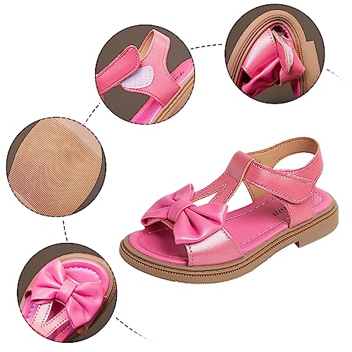 Kids Girls Sandals Open Toe Ankle Strap Dress Shoes Wedding Party For Toddler Kids Bowknot Princess Shoes Girls Shoes 133
