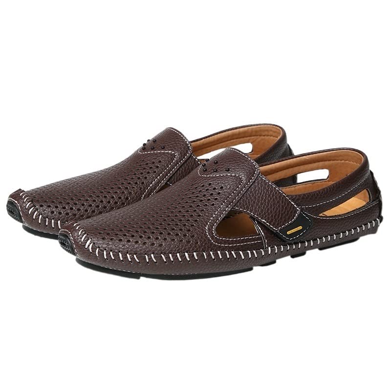 Men's Loafers Shoes Driving Loafers Breathable Solid Color Vegan Leather Anti-Slip Lightweight Slip Resistant Casual Prom Slip-on