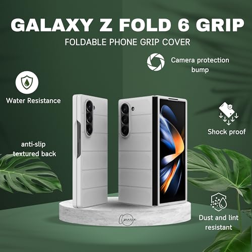 Image of Connexa Silicon UltraGuard Pro Back Cover for Galaxy Fold 6 - Shockproof, Anti-Slip Grip, Drop-Resistant, and Enhanced Corner Protection (Smart Phone NOT Included) (White)
