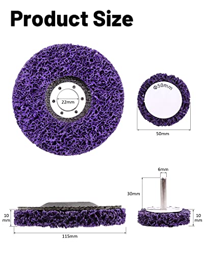 Rust Remover Paint Stripper For Angle Grinder - Kingtool 71 Pcs 5Pcs Stripping Wheel,5Pcs Quick Strip Discs For Grinders Power Tools,1Pcs Mini Sander,60Pcs Sand Paper For Paint Metal Wood #TOP7