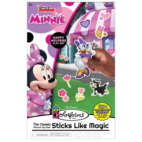 Colorforms Disney Minnie Mouse Box Set Pieces Stick Like Magic! Fun Storytelling Play Ages 3+