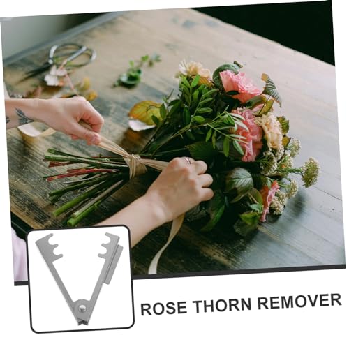 INOOMP 4pcs Destab Pliers Tools Roses Flower Thorn Stripper Garden Tool Pruning Tool Thorn Stem Leaf Stripper Flower Arrangement Supplies Thorn Leaf Stripper Pricker Flower Cut Iron