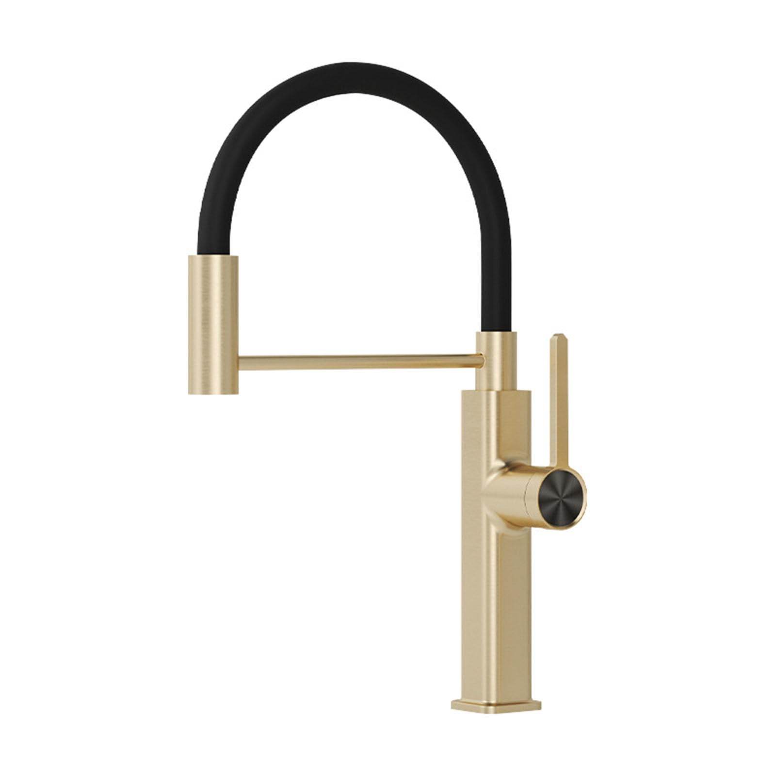 Flexible Kitchen Sink Mixer Tap Single Lever 2 Modes Taps with Pull Out Spray