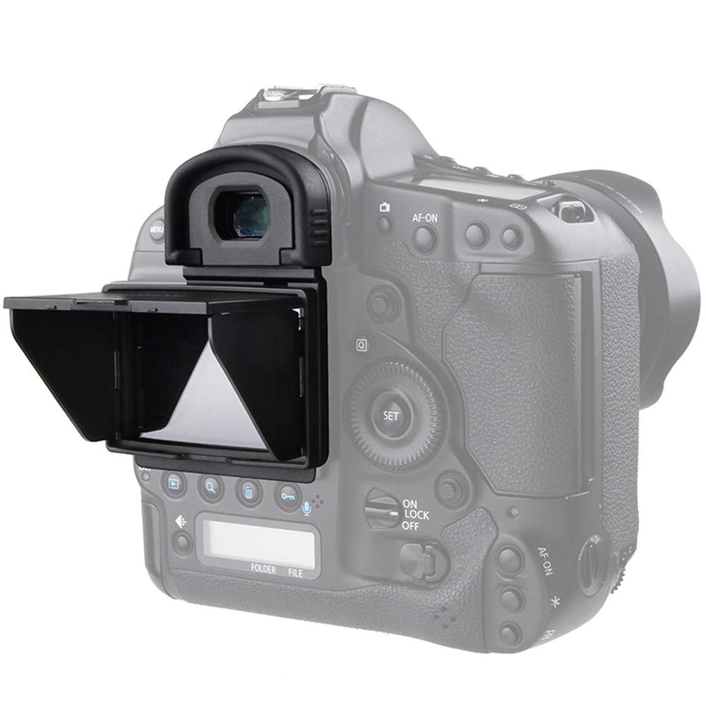 Protector de pantalla para Canon 1DX Mark I/II con parasol LCD integrado 7