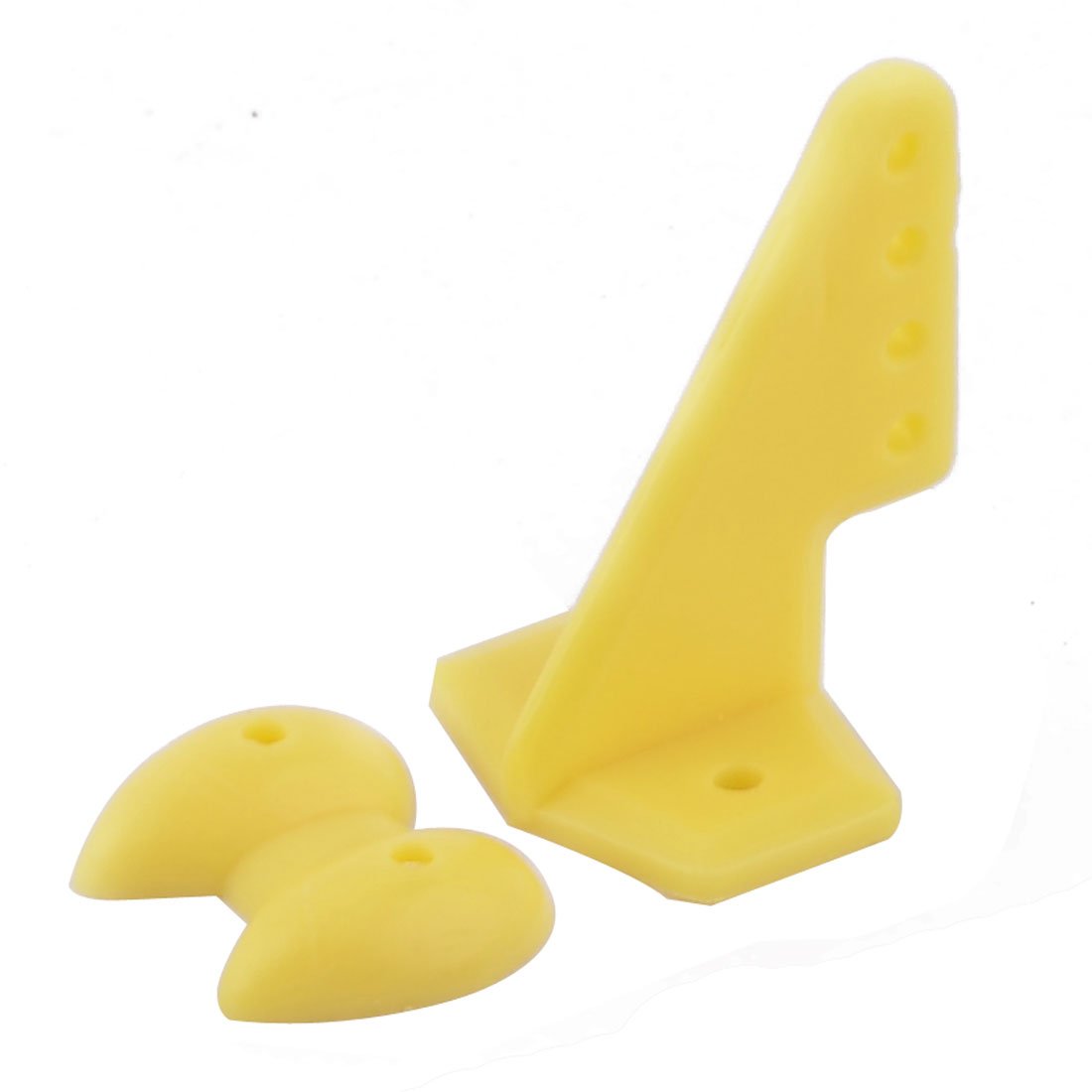 Aexit 5 PCS Electrical equipment RC Toys Fixed Wing Airplane Replacement 20mm x 27mm Rudder Angle Yellow