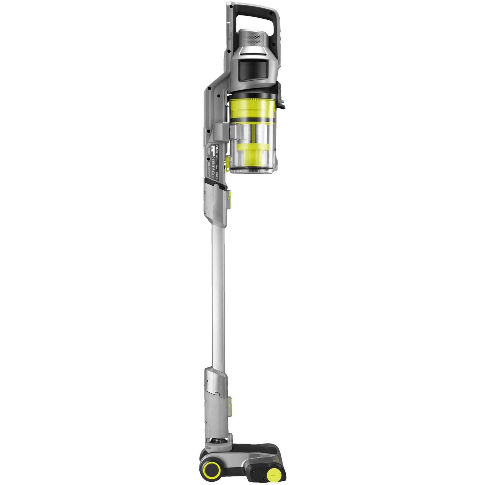 RYOBI 18 V ONE+ Akku-Staubsauger RSVS18-0, 30 AW Saugleistung, Dual-Zyklon-Filtration, HEPA-Filter, LED-Düse, ohne Akku und Ladegerät, Anthrazit