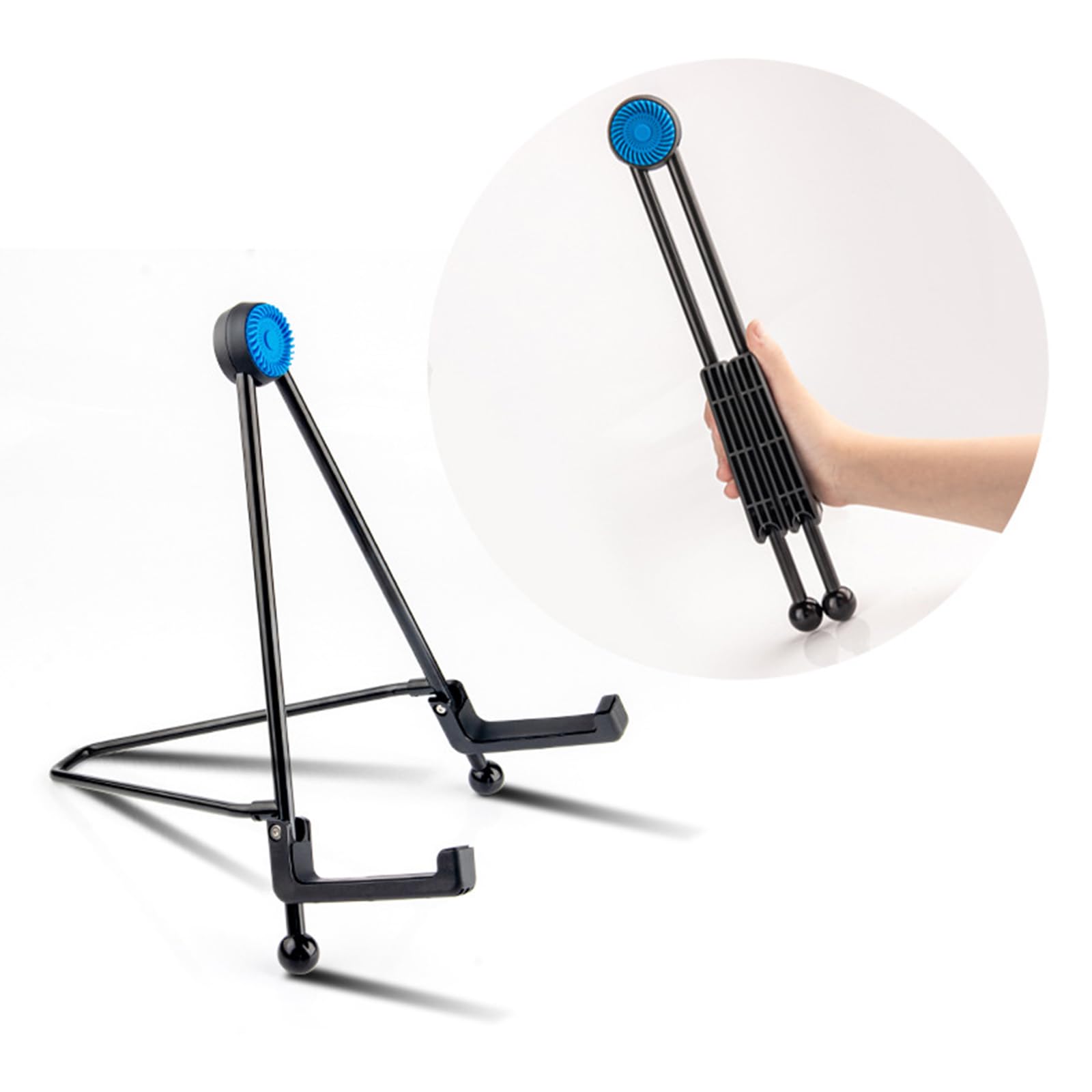 Zusammenklappbarer Gitarrenständer, Universal, Multi-Gitarrenständer, Gitarrenständer für akustische, elektrische Bässe und leichtes Musikinstrument