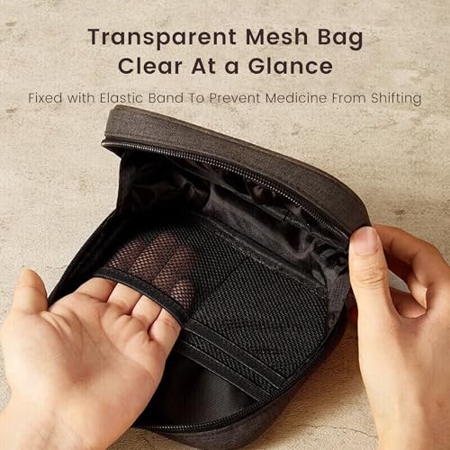 Image of ROWNYEON Empty First Aid Kit Bag - Portable Medical Organizer Pouch for Emergency Supplies, Travel, Home and Car (No Medicines Included)