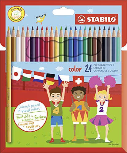 Stabilo - Matite colorate, astuccio in plastica da...