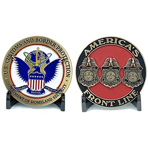 EL7-010 New CBP Seal Challenge Coin Field Ops Border Patrol Air and Marine Challenge Coin BP OFO AMO
