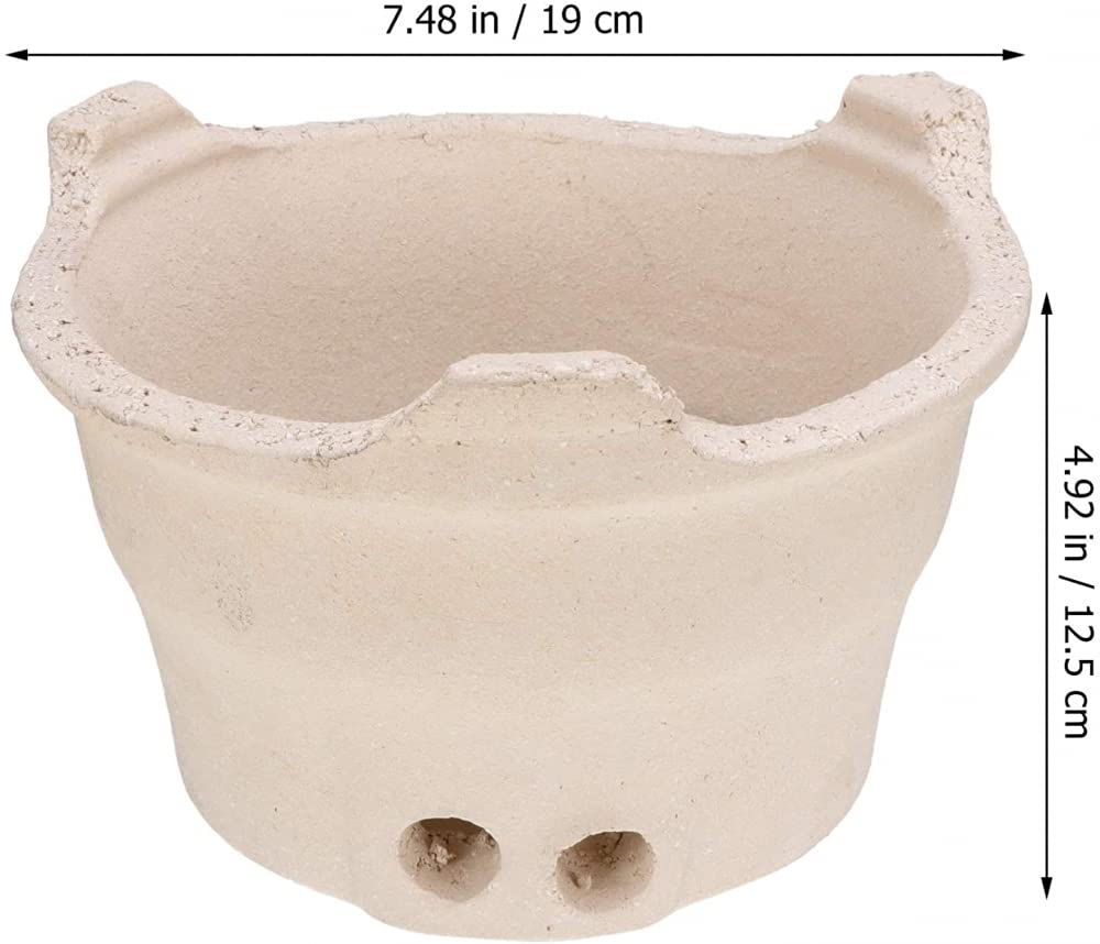 Griglia per Barbecue a Carbone Ceramica Griglia per Barbecue Coreana Griglia da Tavolo Portatile in Rete in Acciaio Inossidabile per Campeggio Famiglia all'aperto-19 * 19 * 12.5cm