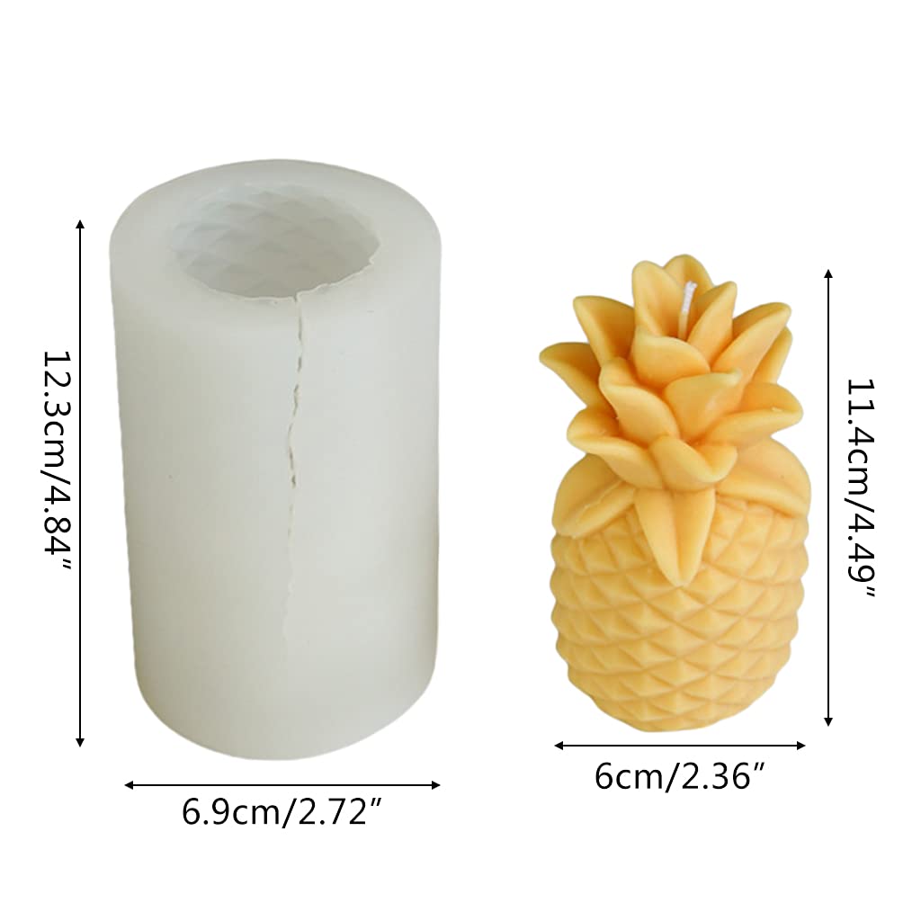 3D ananasowe silikonowe formy do pieczenia ciasto czekoladowe forma deserowa ciasto mus tynk gipsowy wytwarzanie świec narzędzia DIY forma do ciasta czekoladowego/219/374