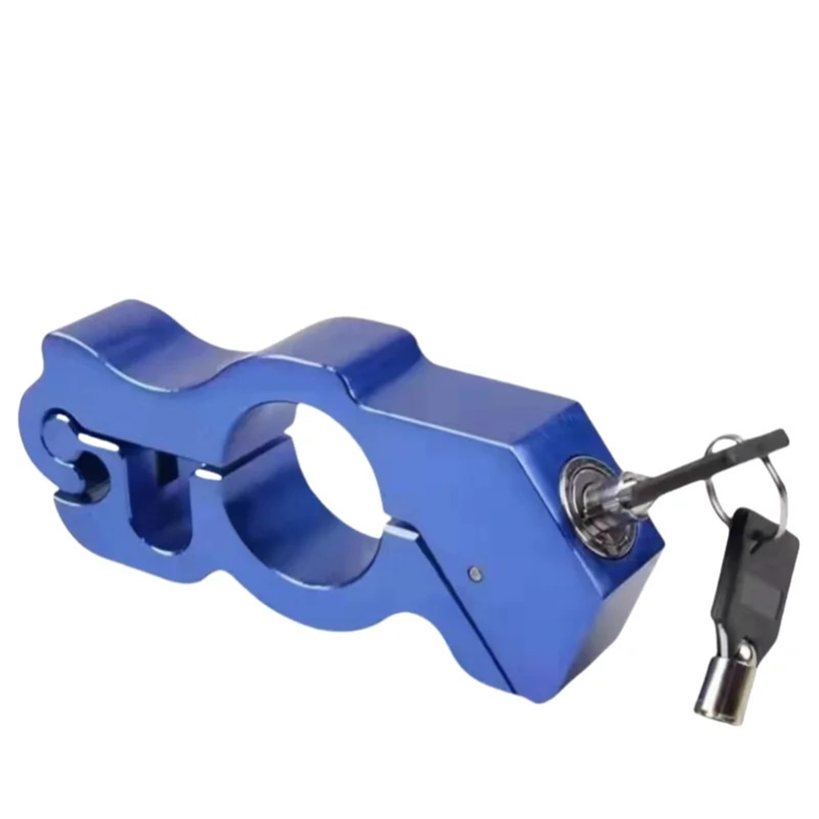 Eguias Alloy Blue 1Pcs Motorcycle Handlebar Lock Handlebar Lock Anti-Theft Heavy Duty Steel Motorcycle Bicycle Atv Dirt Bike Universal Motorbike Lock(Alloy Blue 1Pcs)
